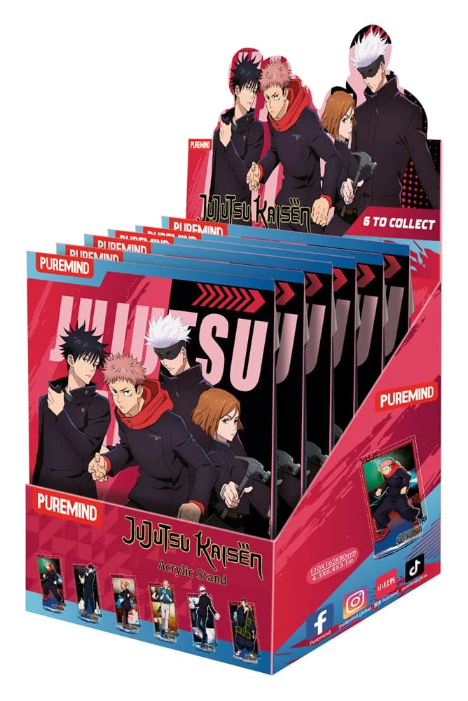 Jujutsu Kaisen Acrylic Stand 14cm Blind Box - Caixa Inteira (6 unidades)